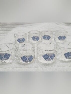 Sears Hand Cut Lead Crystal Napkin Rings Set of 8 Made in Hungary